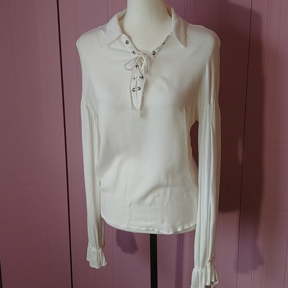 Cream blouse